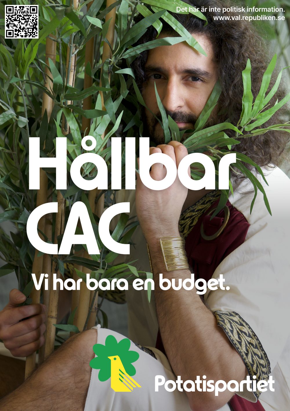 Potatispartiet: Hållbar CAC. Vi har bara en budget.